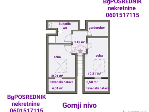 Sale, four bedroom apartment, 84m², Vojvode Vlahovica, Beograd - image 3