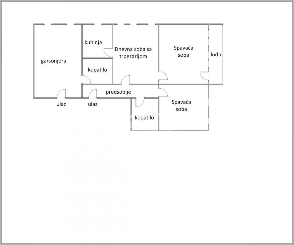 Floor plan showing the layout of the property.