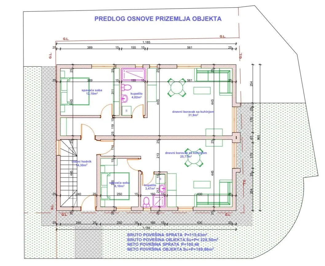 Sale, house, 100m², Gošići, Tivat