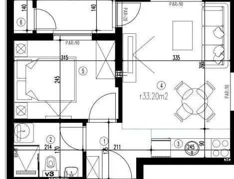 Sale, one bedroom apartment, 35m², Adice, Novi Sad Sve Podlokacije