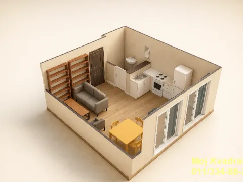 Sale, studio apartment, 32m², Hadzipopovac, Palilula Sve Podlokacije - image 3