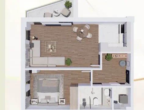 Sale, one bedroom apartment, 52m², Pantelej, Niš - image 6