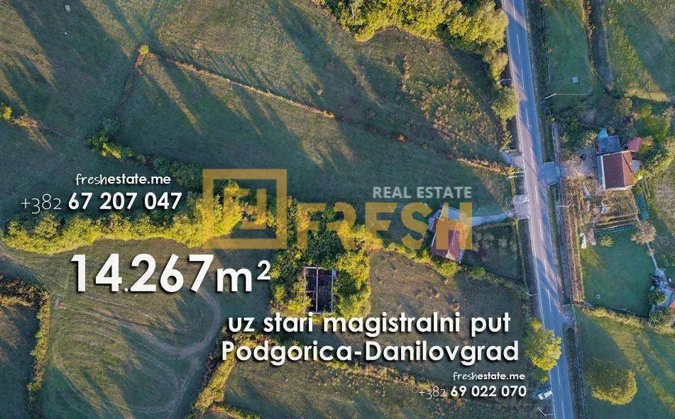 Prodaja, plac, 14261m², Danilovgrad, Crna Gora