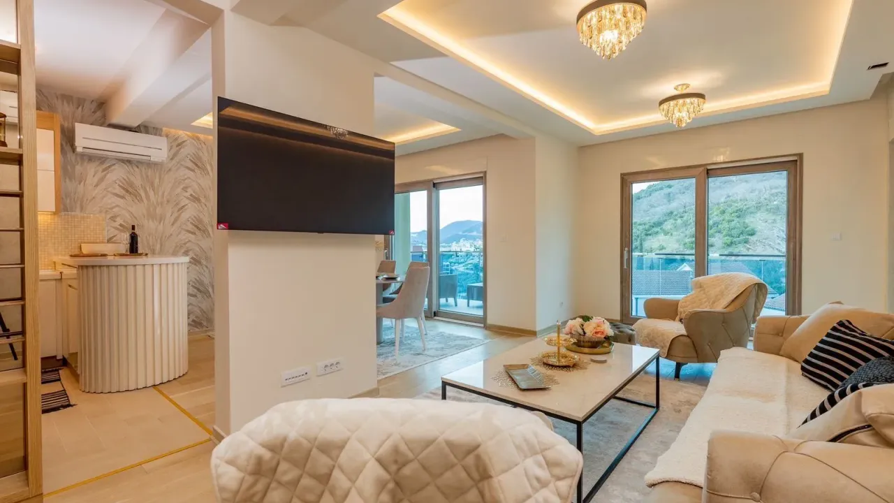 Rent, two bedroom apartment, 100m², Pržno, Budva