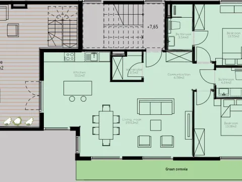 Prodaja, dvosoban stan, 2214m², Tivat, Crna Gora - image 7