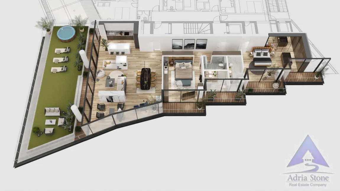 Sale, apartment, 30m², Rafailovići, Budva