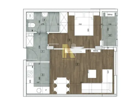 Sale, two bedroom apartment, 47m², Bulevar patrijarha Pavla, Novi Sad Sve Podlokacije - image 2