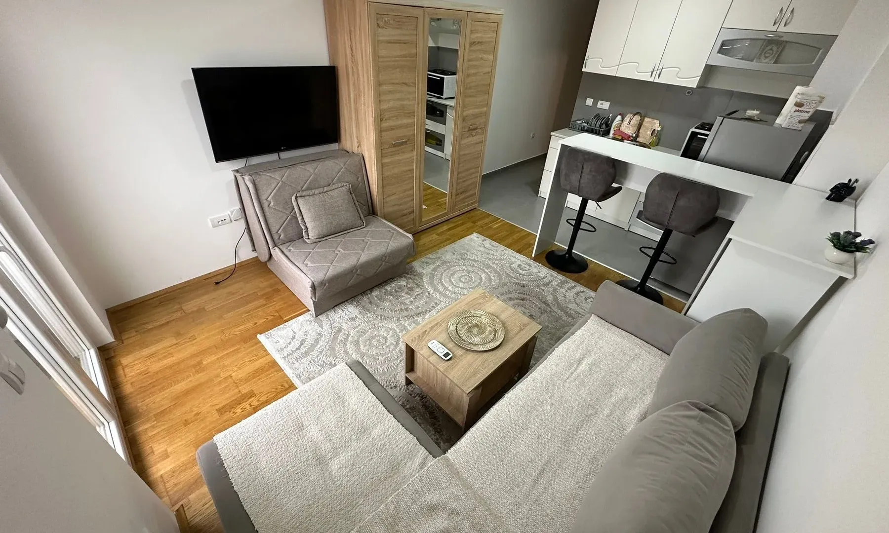 Rent, studio apartment, 25m², Tuški Put, Podgorica