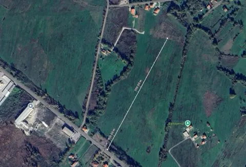 Satelitski snimak zemljišta sa ucrtanim dimenzijama parcele. - image 5