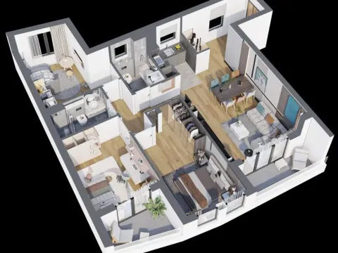 Sale, four bedroom apartment, 88m², Bežanija, Beograd - image 2