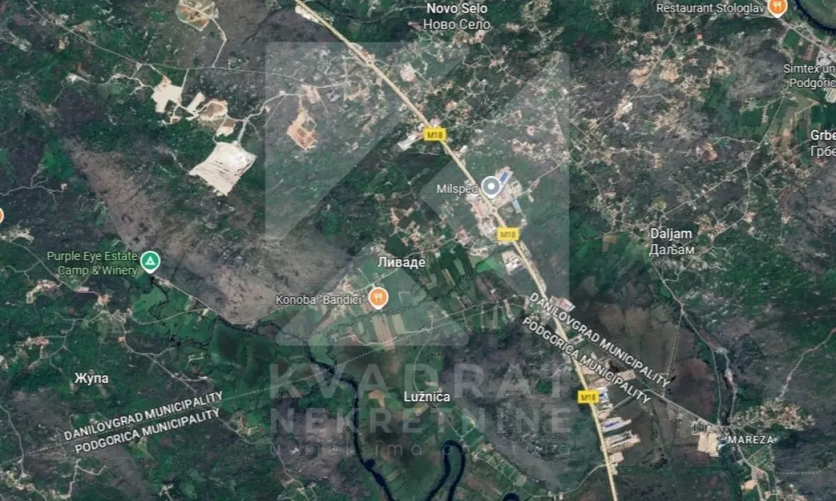 Prodaja, plac, 3100m², Bandići, Danilovgrad