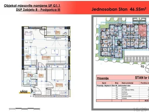 Sale, one bedroom apartment, 49m², Zabjelo, Podgorica - image 14