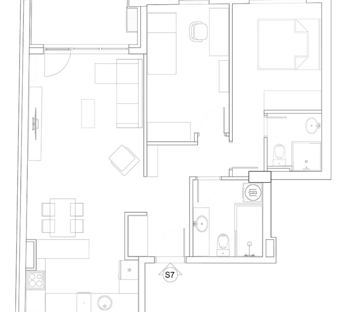 Sale, three bedroom apartment, 75m², Crveni Krst, Beograd