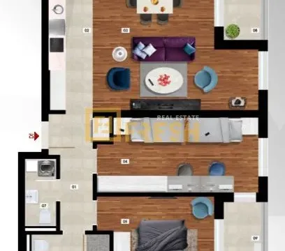 Sale, two bedroom apartment, 82m², Stari Aerodrom, Podgorica - image 6