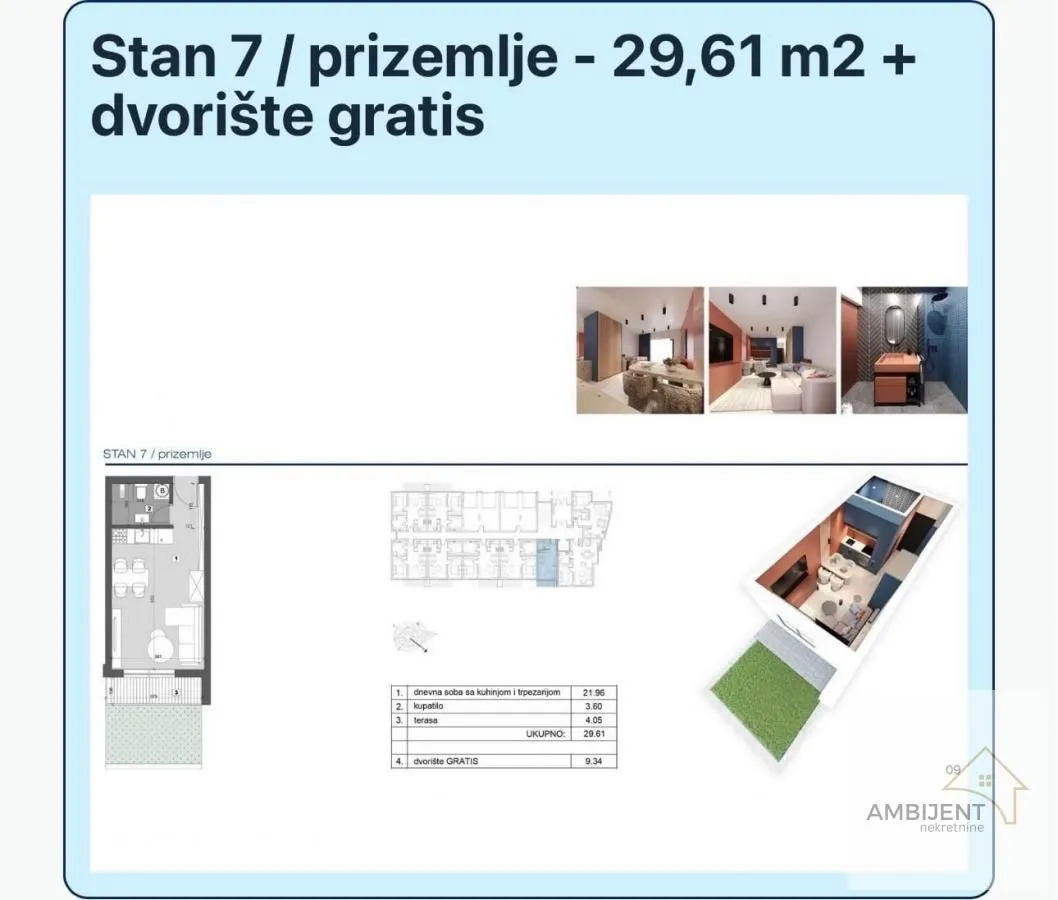 Prodaja, jednosoban stan, 29m², Stari Banovci, Stara Pazova
