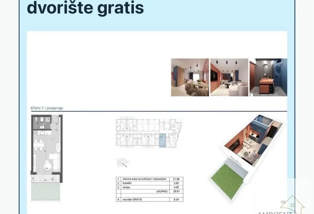 Prodaja, jednosoban stan, 29m², Stari Banovci, Stara Pazova