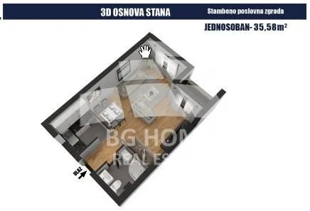 Sale, one bedroom apartment, 36m², Lučani, Srbija - image 3