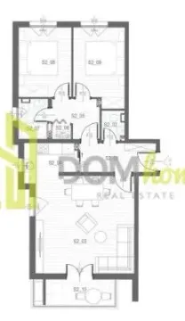 Floor plan of the apartment with room layout. - image 7