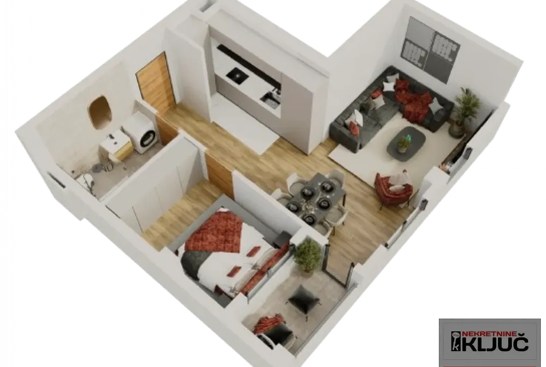 Prodaja, dvosoban stan, 45m², Salajka, Novi Sad Sve Podlokacije