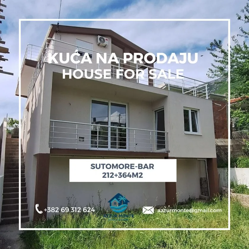 Sale, house, 212m², Sutomore, Bar