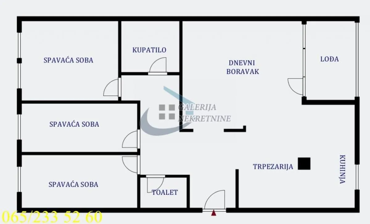 Prodaja, trosoban stan, 84m², Cerak Vinogradi, Beograd