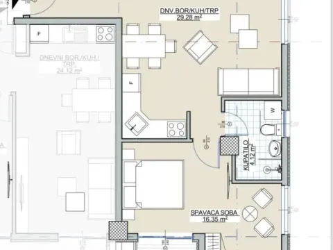 Prodaja, jednosoban stan, 54m², Bar, Crna Gora - image 8