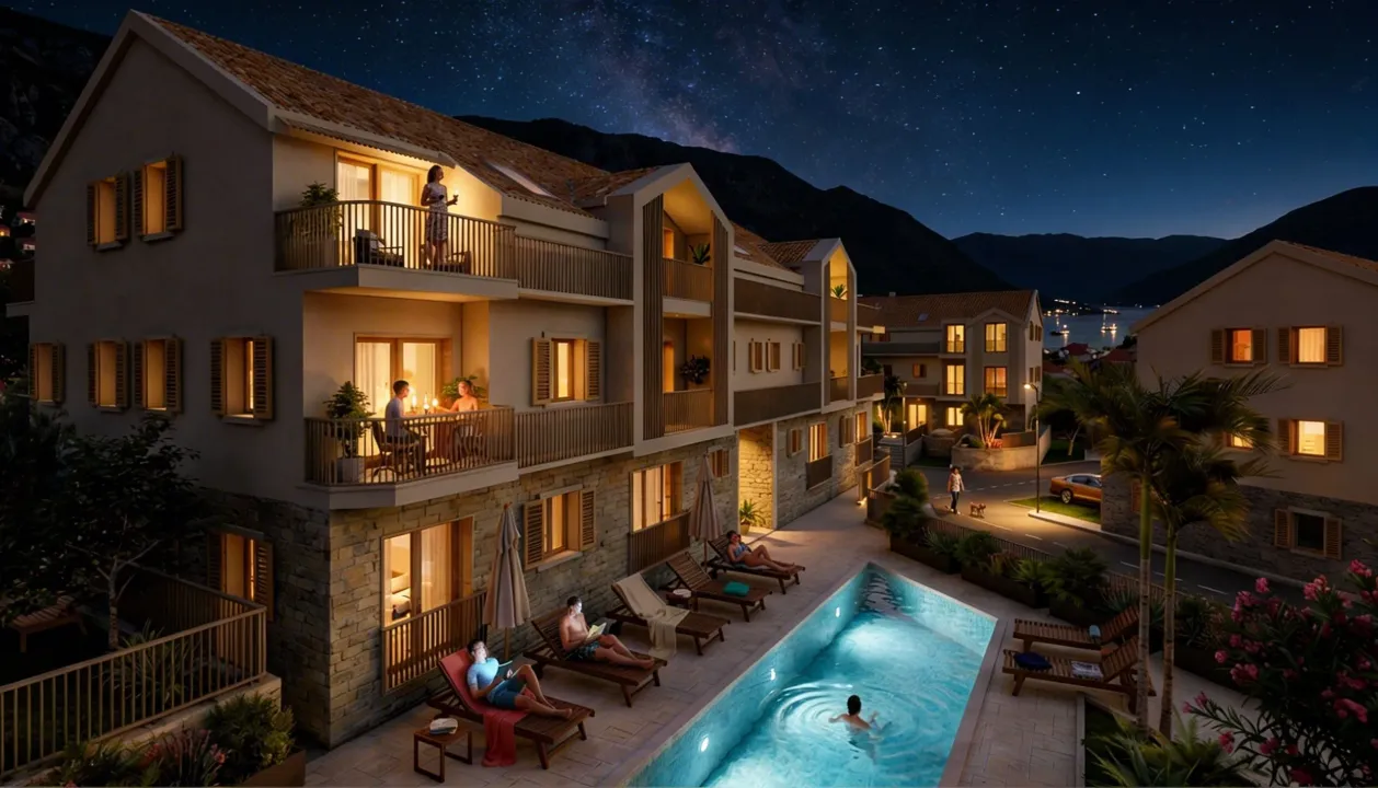 Sale, one bedroom apartment, 49m², Risan, Kotor