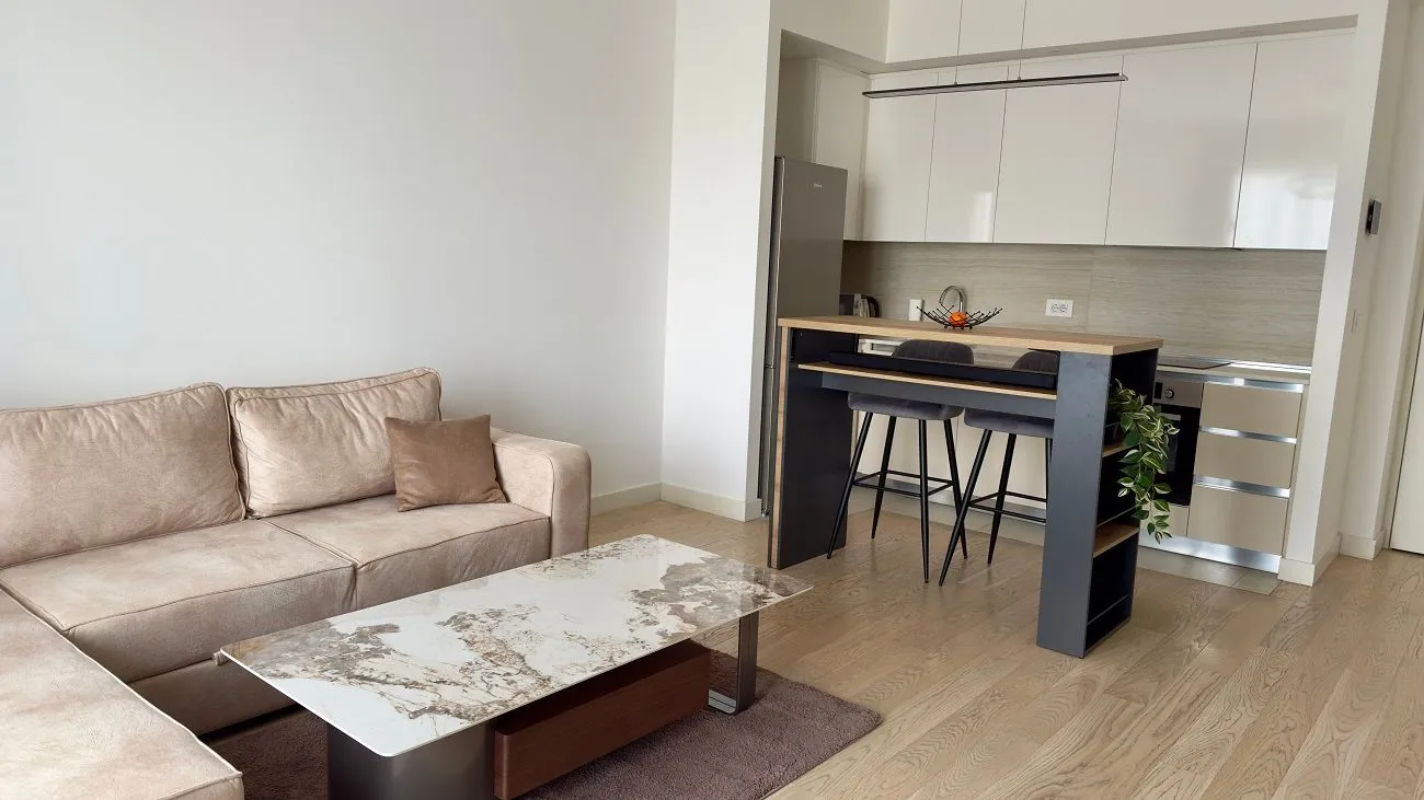 Rent, two bedroom apartment, 59m², Beograd Na Vodi, Beograd