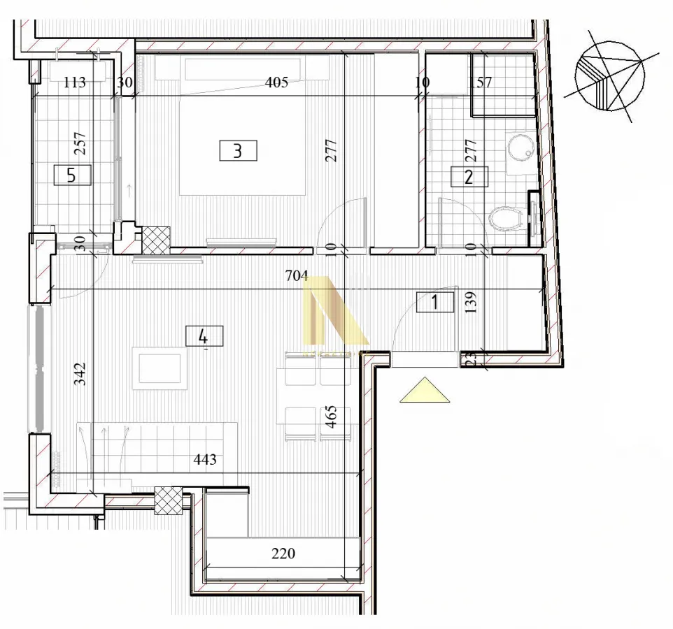 Prodaja, dvosoban stan, 39m², Centar, Novi Sad