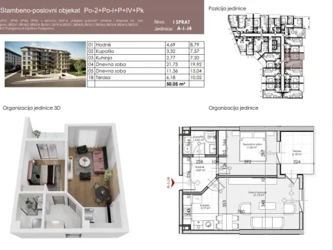 Prodaja, jednosoban stan, 50m², Ljubović, Podgorica - image 15