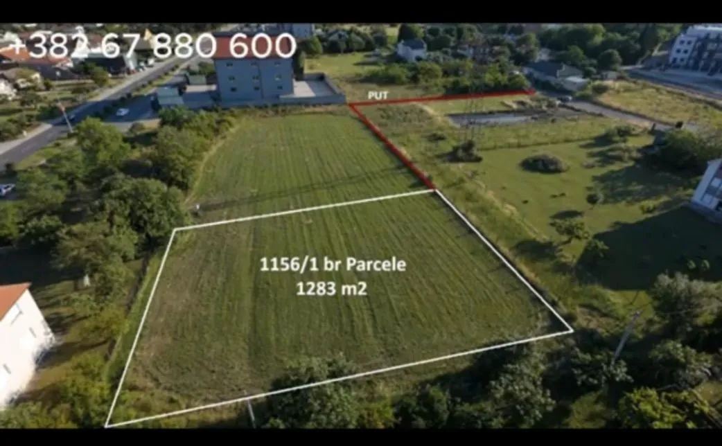 Prodaja, plac, 1283m², Zagorič, Podgorica