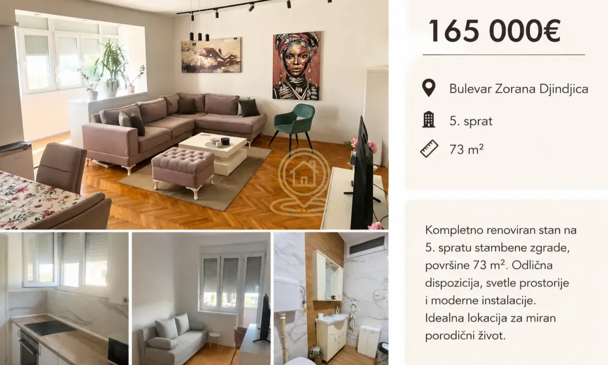 Sale, three bedroom apartment, 73m², Medijana, Niš