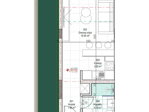 Prodaja, garsonjera, 26m², Kavač, Kotor - image 6