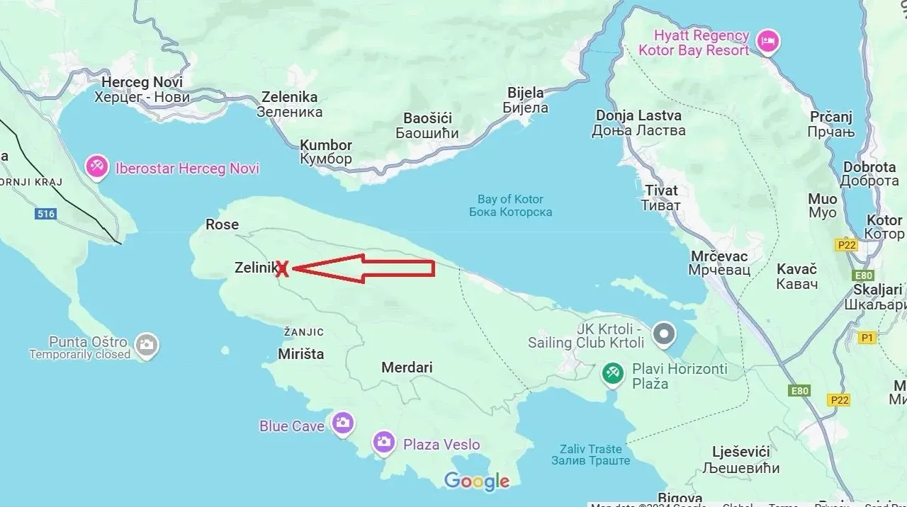 Sale, land lot, 493m², Mrkovi, Herceg Novi