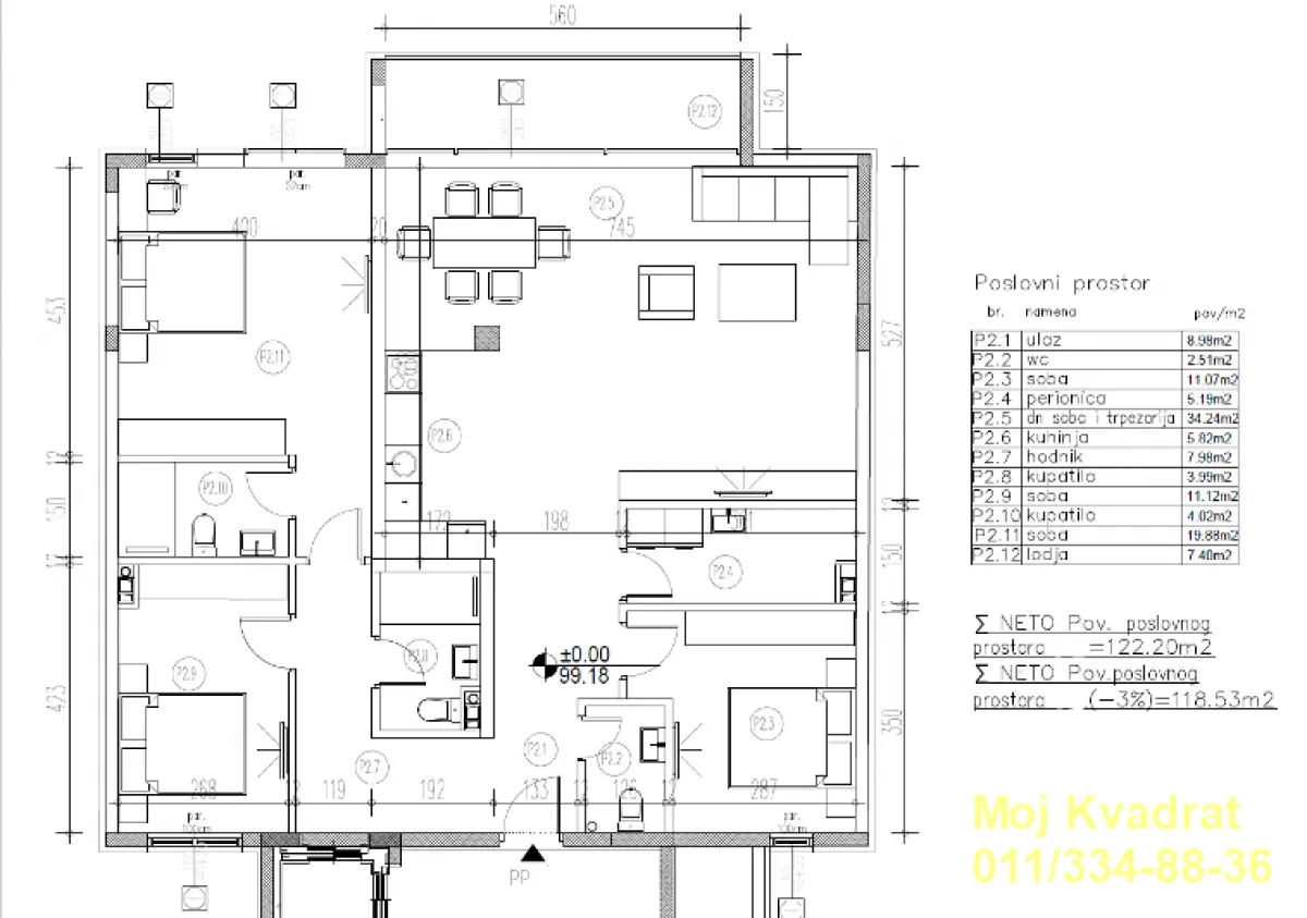 Sale, office space, 119m², Dušanovac, Voždovac Sve Podlokacije