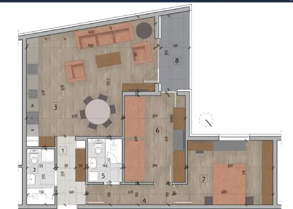 Prodaja, dvosoban stan, 78m², Medijana, Niš