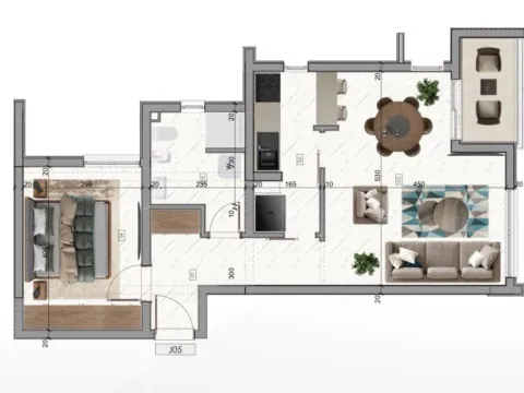 Prodaja, jednosoban stan, 55m², Bar, Crna Gora - image 4