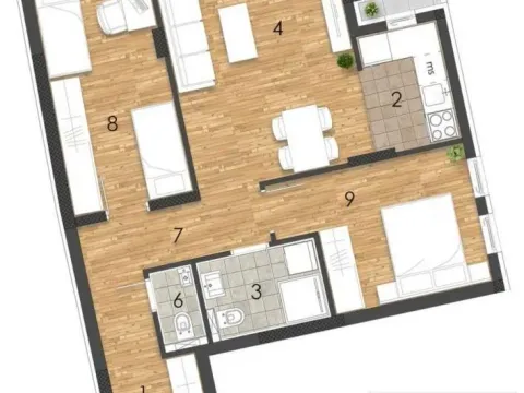 Prodaja, trosoban stan, 66m², Grbavica, Novi Sad Sve Podlokacije