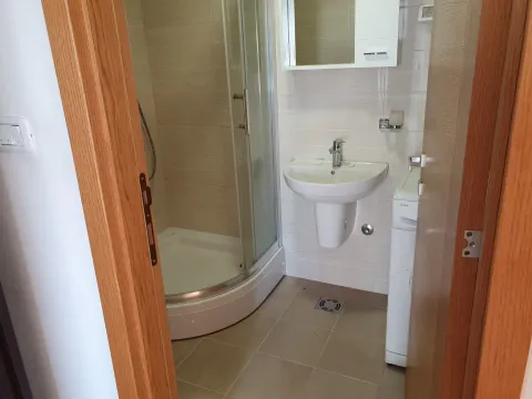 Svijetlo kupatilo sa tuš kabinom i umivaonikom. - image 11