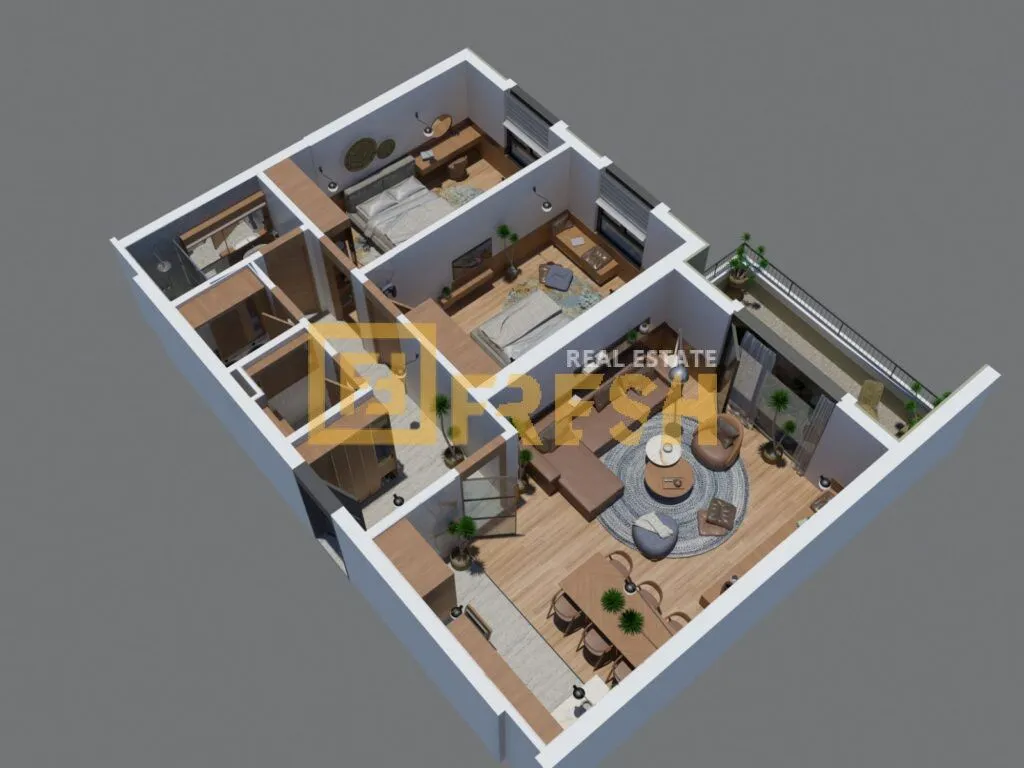 Prodaja, dvosoban stan, 91m², Ljubović, Podgorica