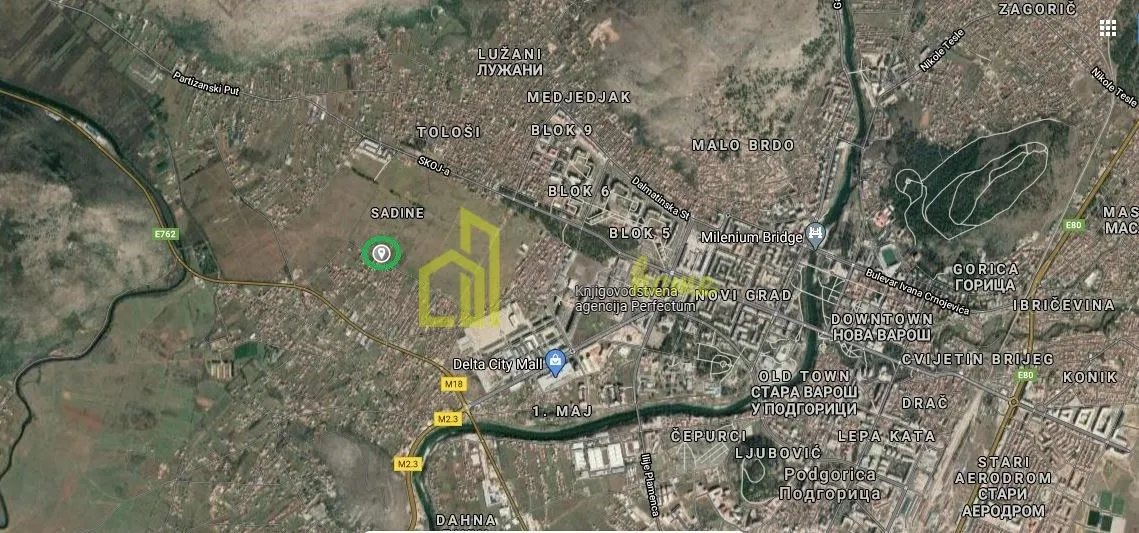 Prodaja, plac, 2884m², Sadine, Podgorica