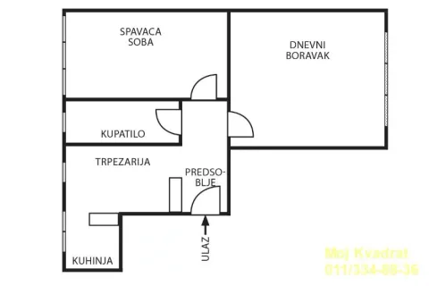 Floor plan of the apartment showing the layout of the rooms. - image 13