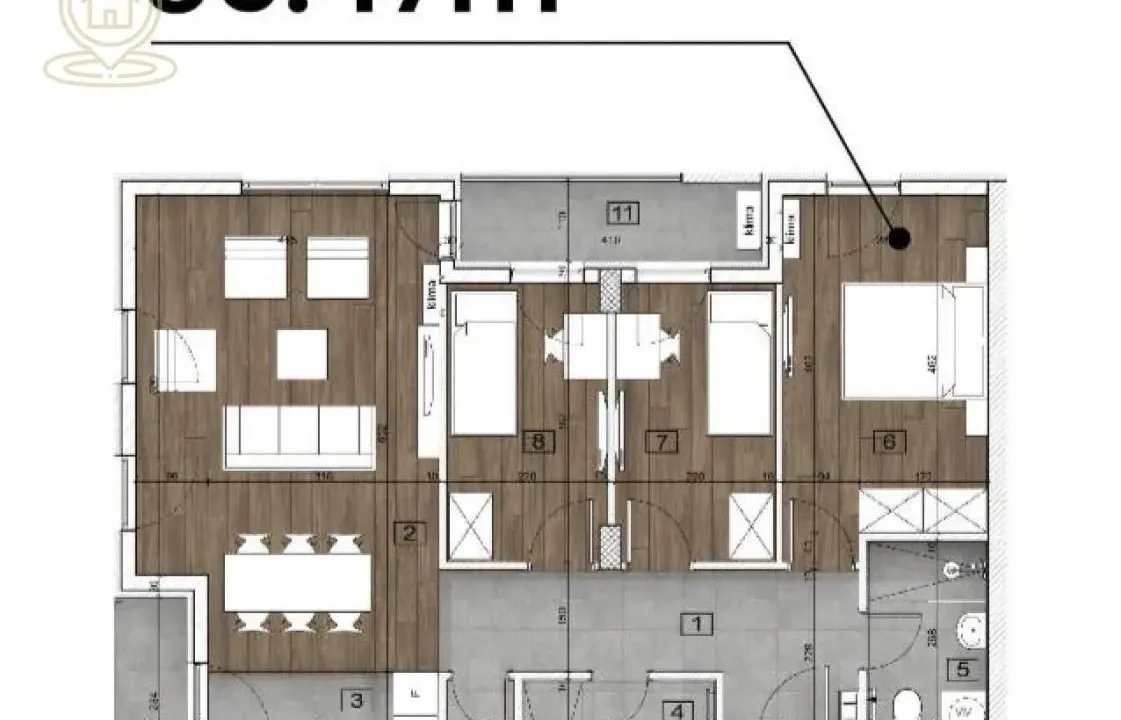 Sale, four bedroom apartment, 85m², Telep, Novi Sad Sve Podlokacije