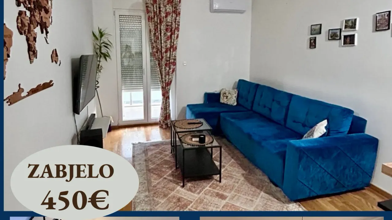 Rent, one bedroom apartment, 43m², Zabjelo, Podgorica