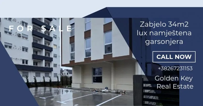 Prodaja, garsonjera, 34m², Zabjelo, Podgorica