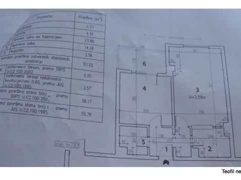 Sale, two bedroom apartment, 58m², Šumice, Beograd - image 12