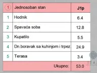 Prodaja, jednosoban stan, 53m², Momišići, Podgorica - image 9