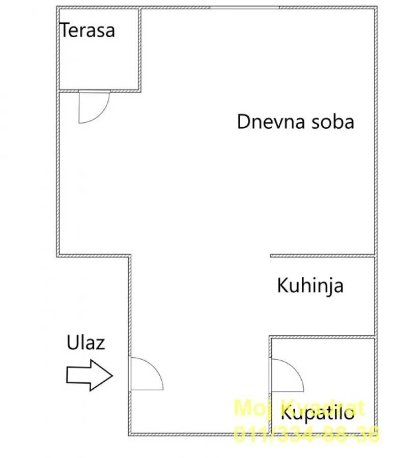Prodaja, garsonjera, 30m², Karaburma, Palilula Sve Podlokacije