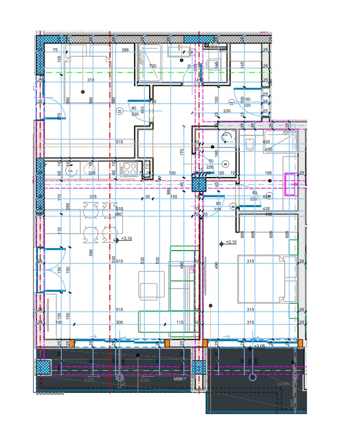 Prodaja, dvosoban stan, 88m², Topla, Herceg Novi