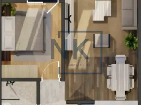 Prodaja, jednosoban stan, 43m², Zabjelo, Podgorica - image 2